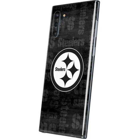 NFL Pittsburgh Steelers Black & White Galaxy Note 10 Skin